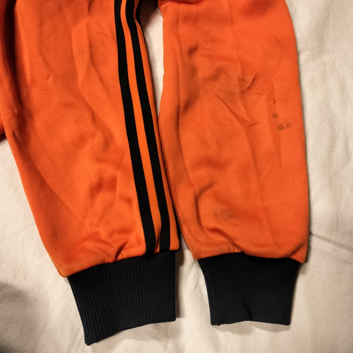 70年代 80年代 adidas トラックジャケット オレンジ×黒系 アディダス 