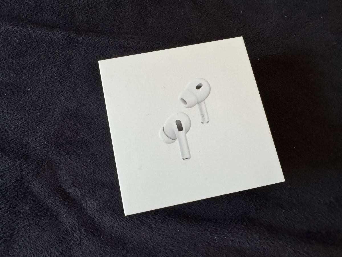 送料無料【使用期間1年】AirPods Pro 第2世代 2022年 エアーポッズプロ MQD83J/A ライトニング 元箱、ケーブル未使用
