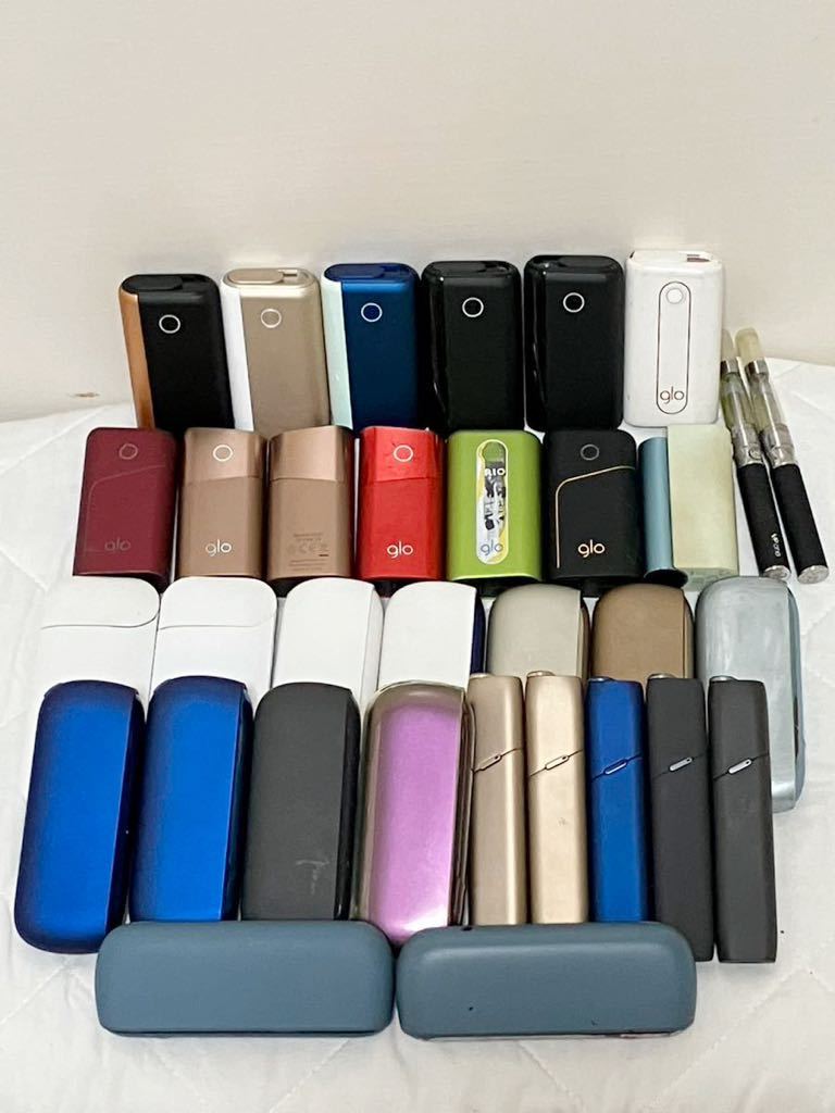 アイコス たばこ HEATX2代 【ZK-15】電子タバコまとめて33本セット！IQOS アイコス イルマ×2本 アイコス3DUO×9本(1本未使用に近い美品) マルチ×5本 glo×13 他/80s