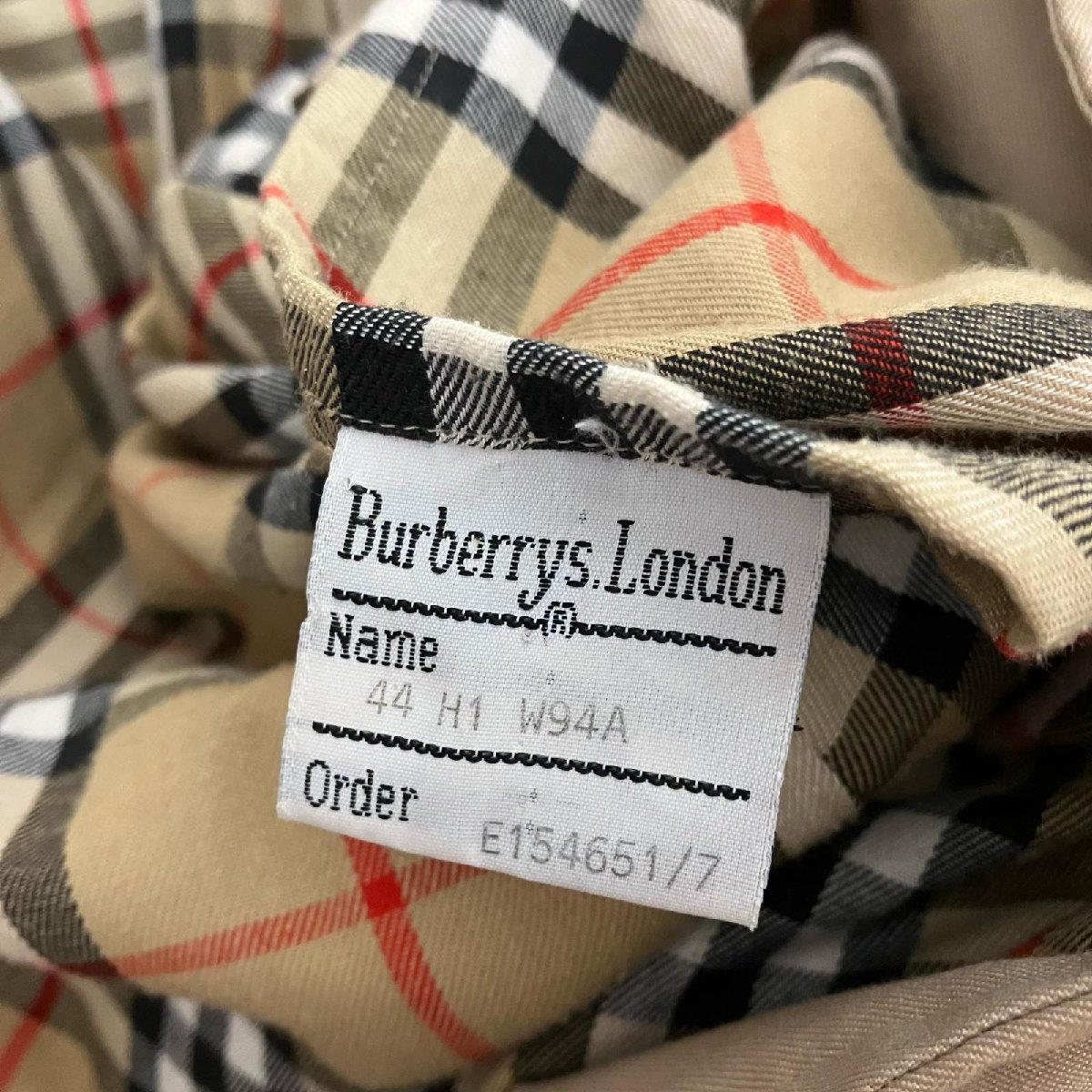 バーバリー BURBERRY チェック柄スプリングコート 8008846
