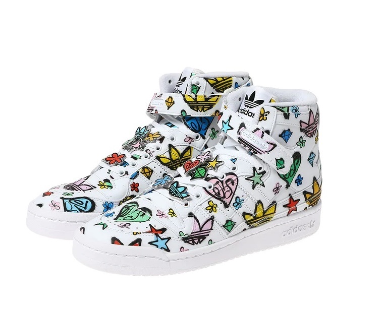 定価25300円 新品正規品 アディダス Xジェレミースコット 限定コラボ アディダス ジェレミースコット フォーラム 84 HI モノグラム 26.5㎝