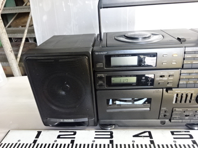 OS-93/シャープSHARP バブルラジカセ QT-X8 CD ステレオ ダブル