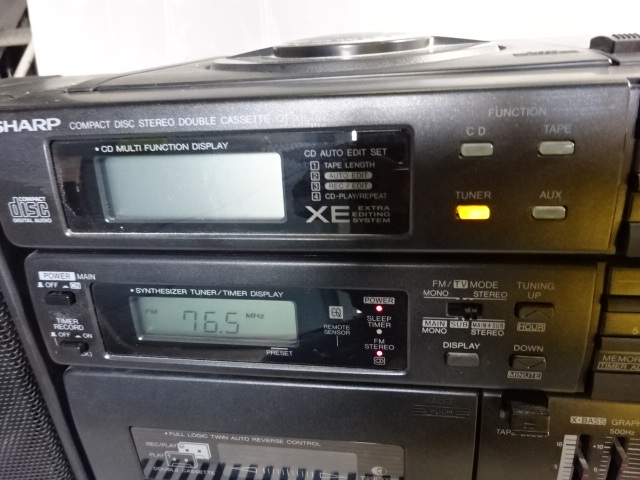 OS-93/シャープSHARP バブルラジカセ QT-X8 CD ステレオ ダブル