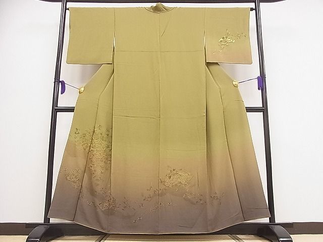 スワトウ刺繍 総刺繍 暈し 訪問着 逸品 平和屋着物□訪問着 地