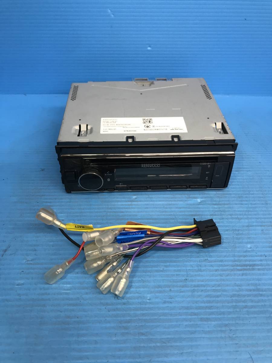 作動確認済■保証付■ケンウッド 1DIN CDデッキ U381BT USB/ipod/Bluetooth 電源ケーブル付