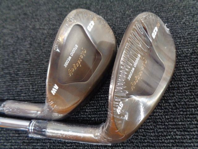 ③マスダゴルフ M425 グースネック AW 銅メッキ 中古 マスダゴルフ スタジオウェッジM425 銅メッキ AW/SW 2ホンセット
