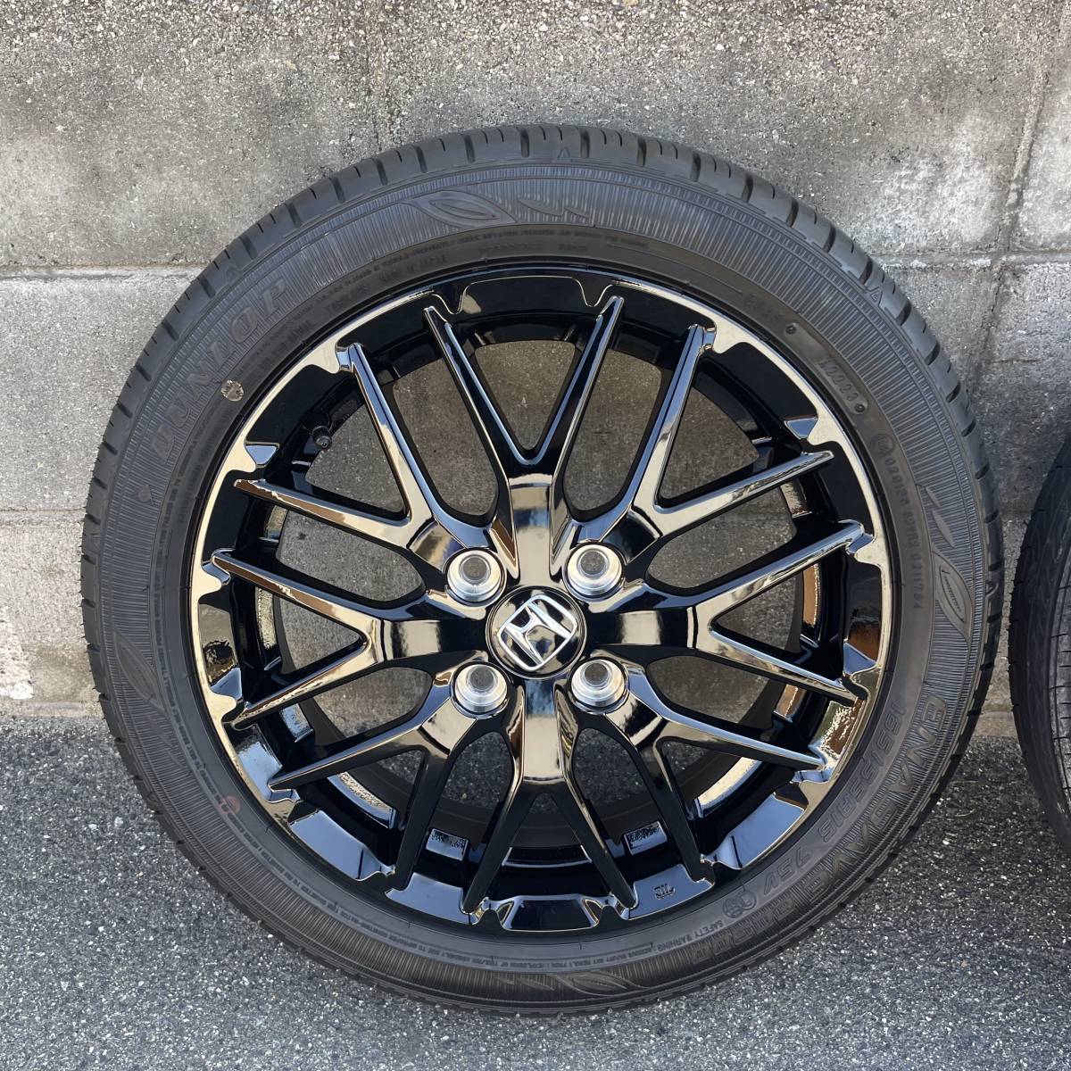 新車外し　N-ONE ホンダ 165/55R15 JG1 JG2 JG3　純正 RS エナセーブ 4穴 N-BOX N-WGN 4本　ナット付　佐川発送