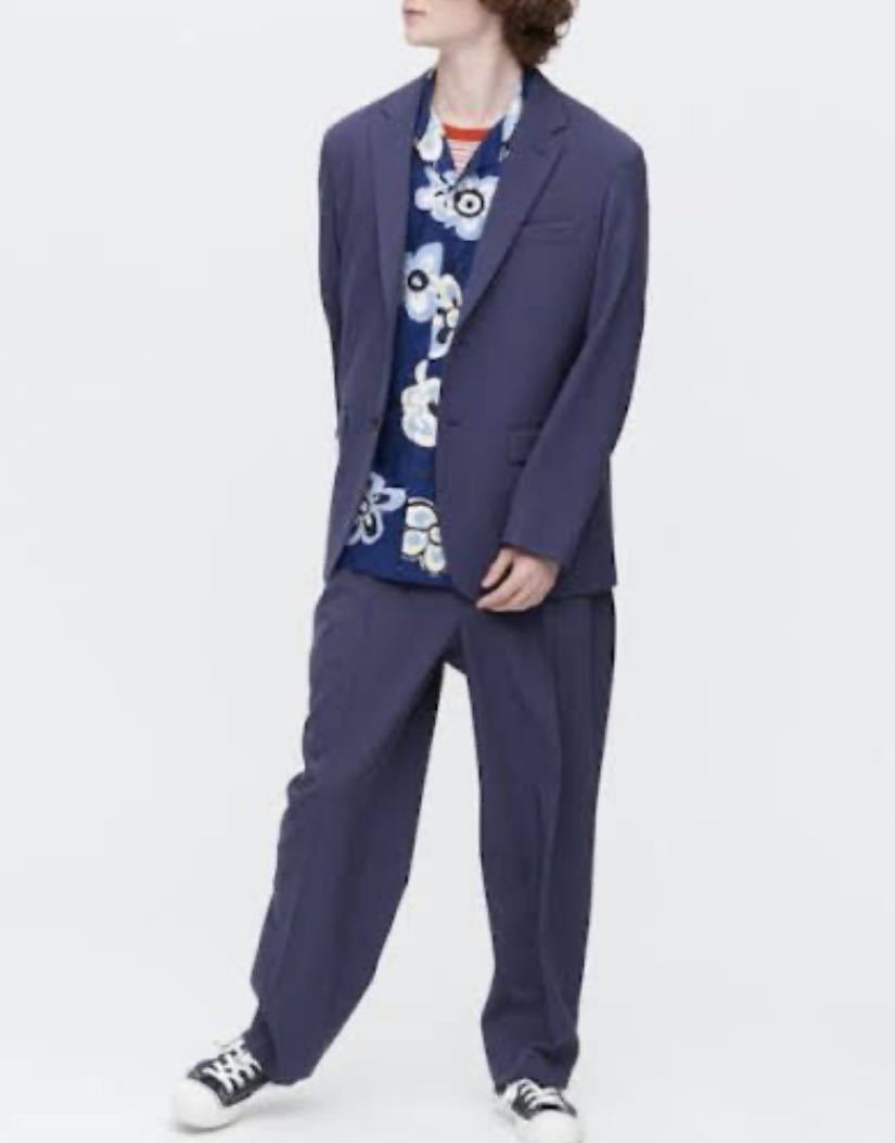 UNIQLO×MARNIセットアップ(Blue 上L下Mサイズ)テーラードジャケット