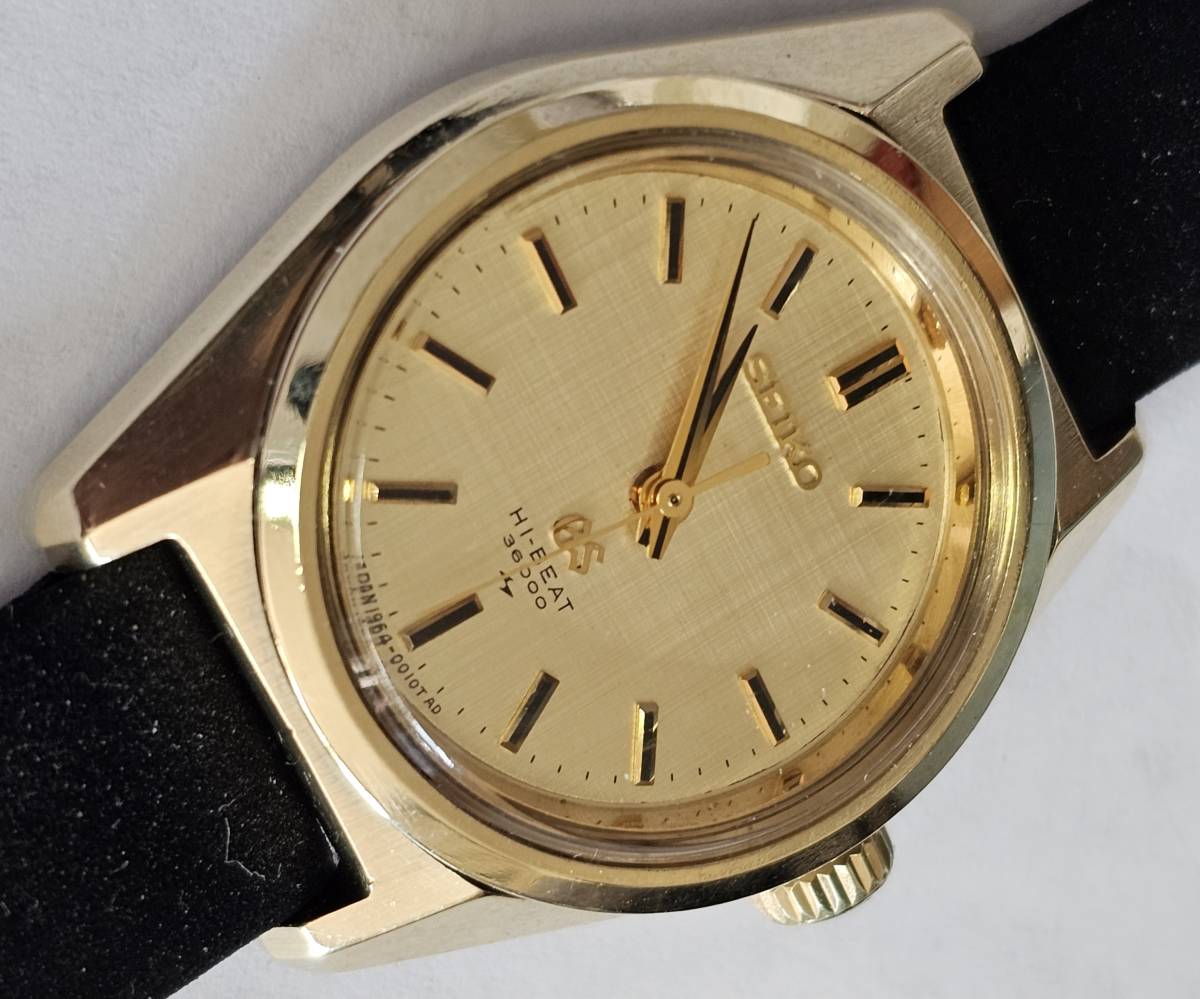 １７－グランドセイコー　１９６４－８０１０　金張り　手巻