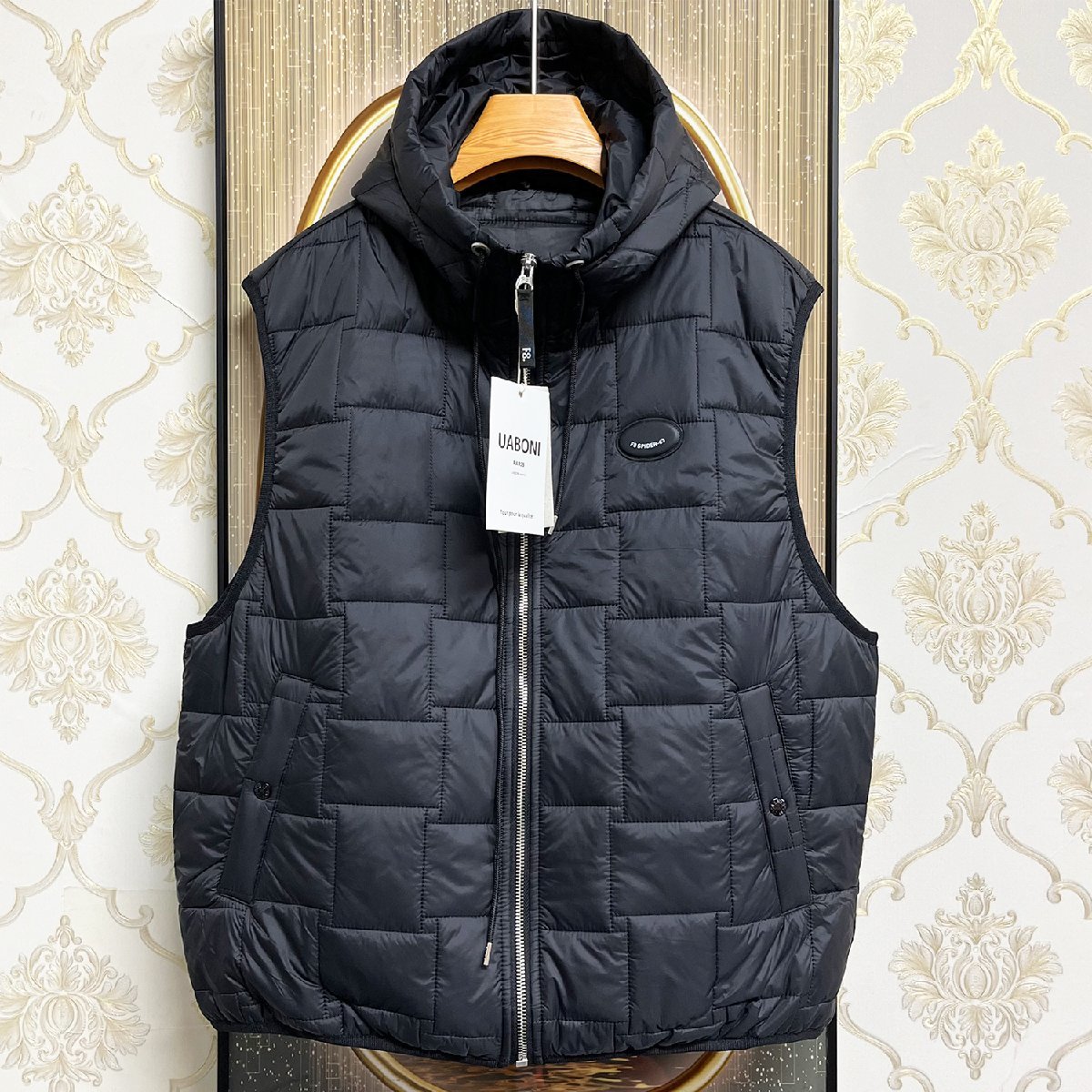 格安，正規品 上質EU製＆定価8万 UABONI Paris ダウンベスト ユアボニ パリ発 ダックダウン 個性 超軽量 暖かい 防寒 秋冬 定番 L/48サイズ(Lサイズ)｜売買されたオークション情報、yahooの商品情報をアーカイブ Lサイズ