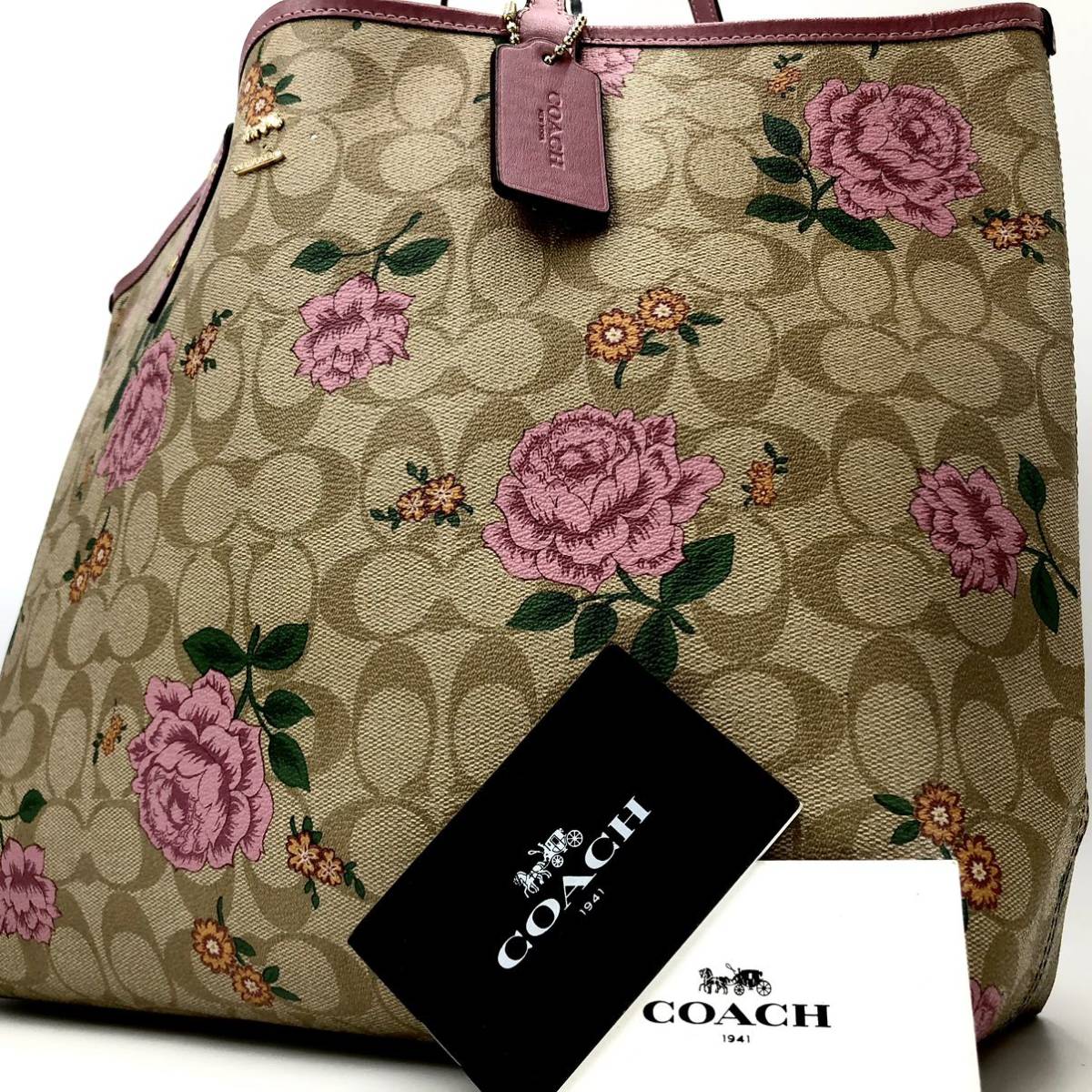 1円【入手困難 定価8万】コーチ COACH トートバッグ ビジネスバッグ 