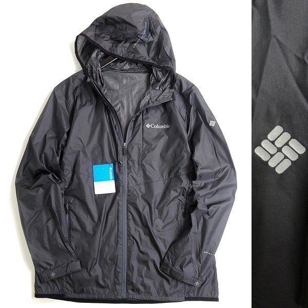 ■Columbia コロンビア 定価2.9万 高耐久ナイロン フーデッド ジャケット ブルゾン アウトドアウェア YMG913 019 100/L ▲027▼bus228co