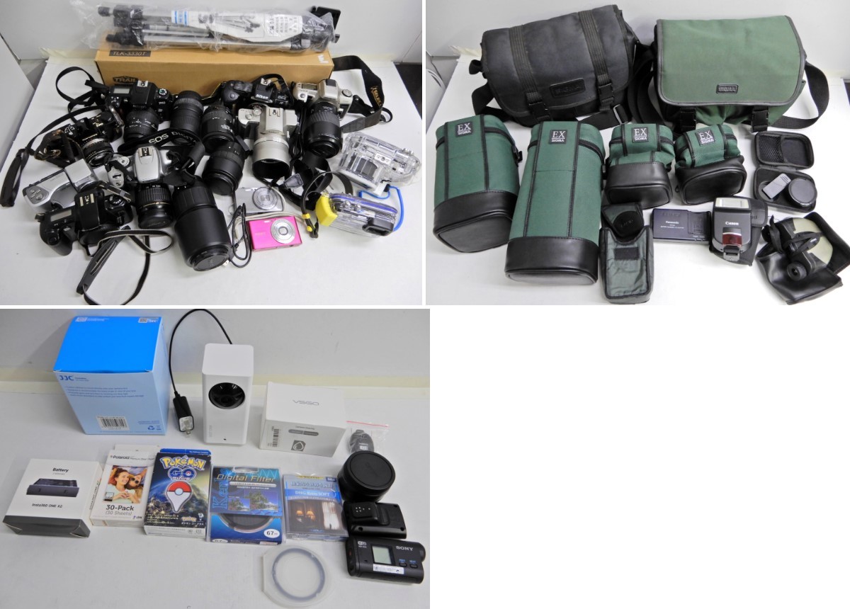 ニッコールレンズ ジャンク5本セット ジャンク品】Nikon等レンズ