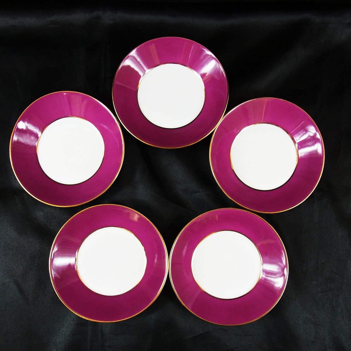 リチャードジノリ プレート プリンセスローズ ケーキ皿 5枚セット