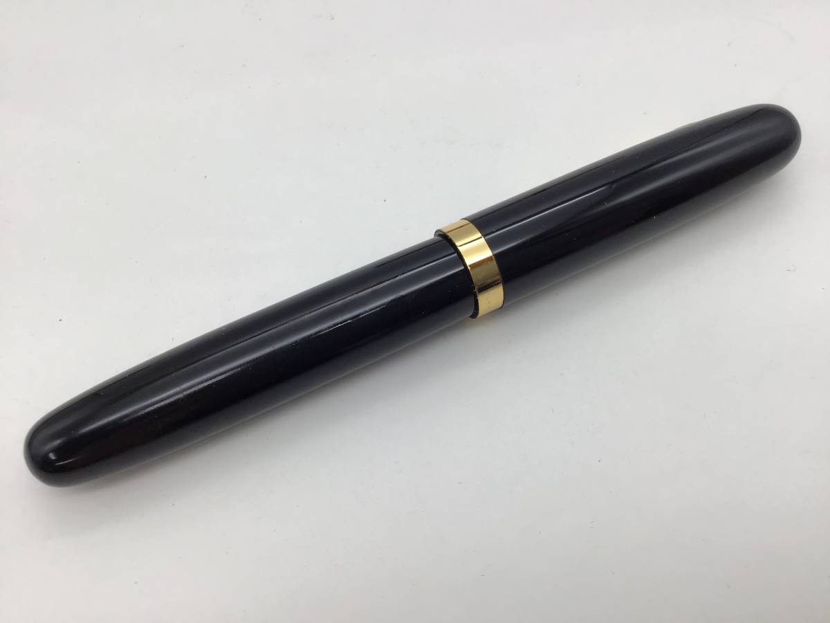 4747 手作り万年筆 土田修一作 585 14KARAT warranted エボナイト 共箱