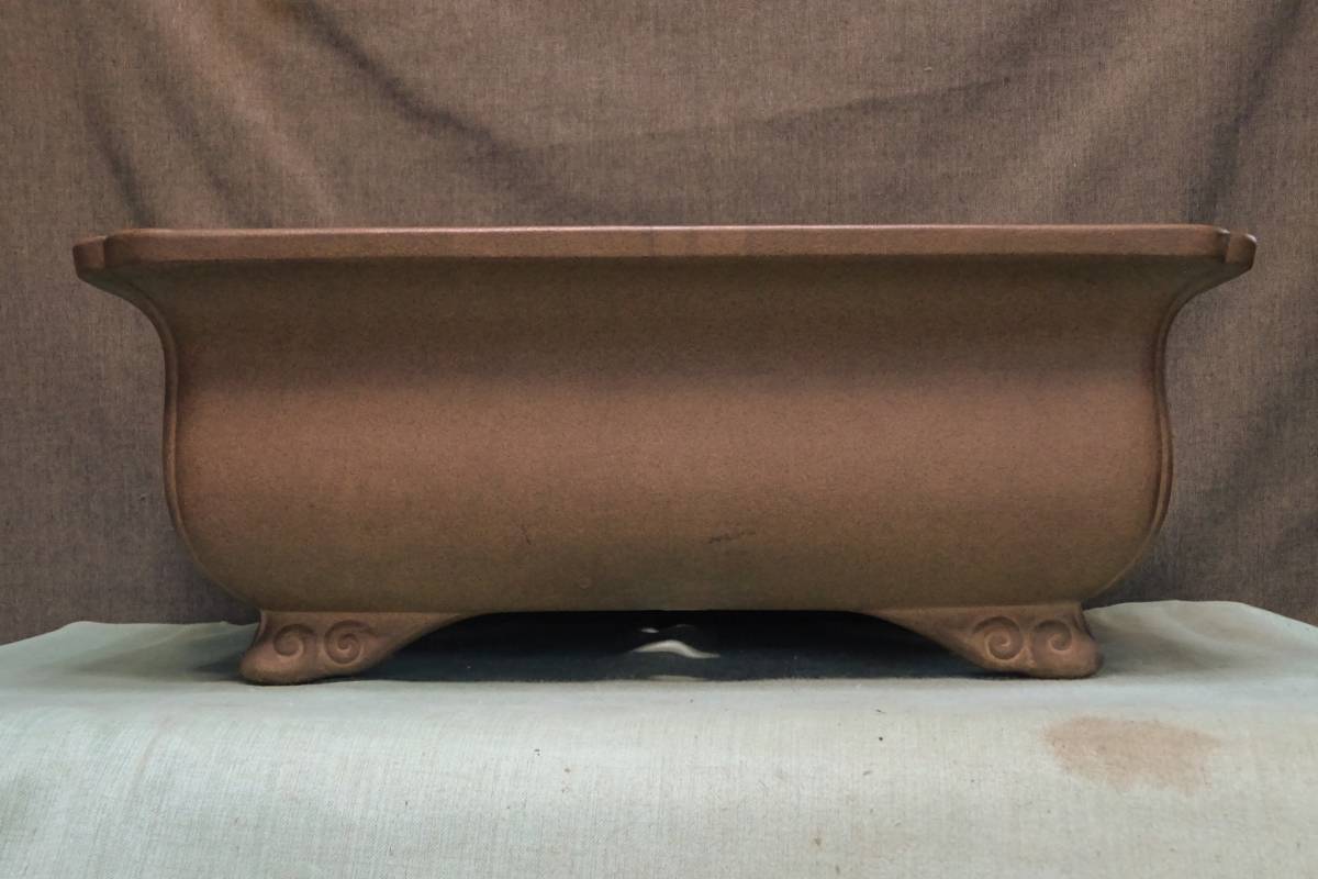 100%新品，高品質 ｛華彩｝ 常滑相羽鴻陽 瑠璃釉窯変楕円鉢！≒20cm