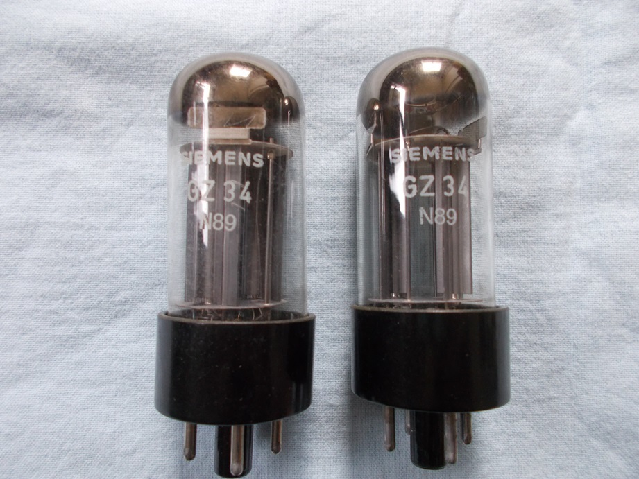 Siemens GZ34 真空管 2本セット箱付き Siemens GZ34 真空管 2本セット