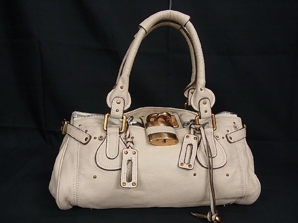 1円 □美品□ Chloe クロエ パディントン レザー カデナ パドロック