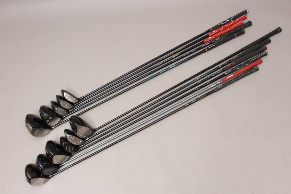 100円～【まとめ売り 11本セット 】ダンロップ ゼクシオ ドライバー ウッド XXIO・PRIME・N.S.PRO GT600・MP100 他 ゴルフ ＃200※G347 ゼクシオ11 ゼクシオ イレブン 100円スタートダンロップ ST0034 7本の通販