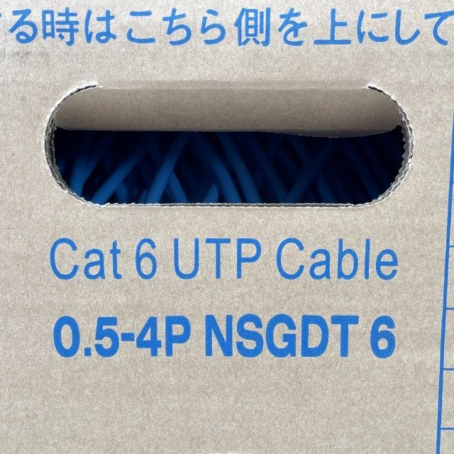 Cat6 UTPケーブル 0.5-4P NSGDT 6 300m 日本製線 【未使用 開封品