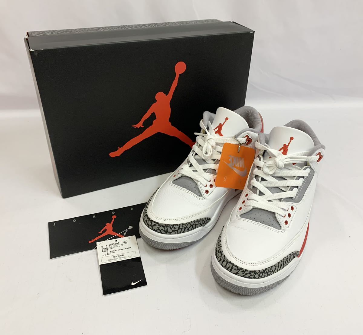 ◇NIKE ナイキ AIR JORDAN 3 RETRO OG Fire Red 2022 DN3707-160 27.5cm 153/481K