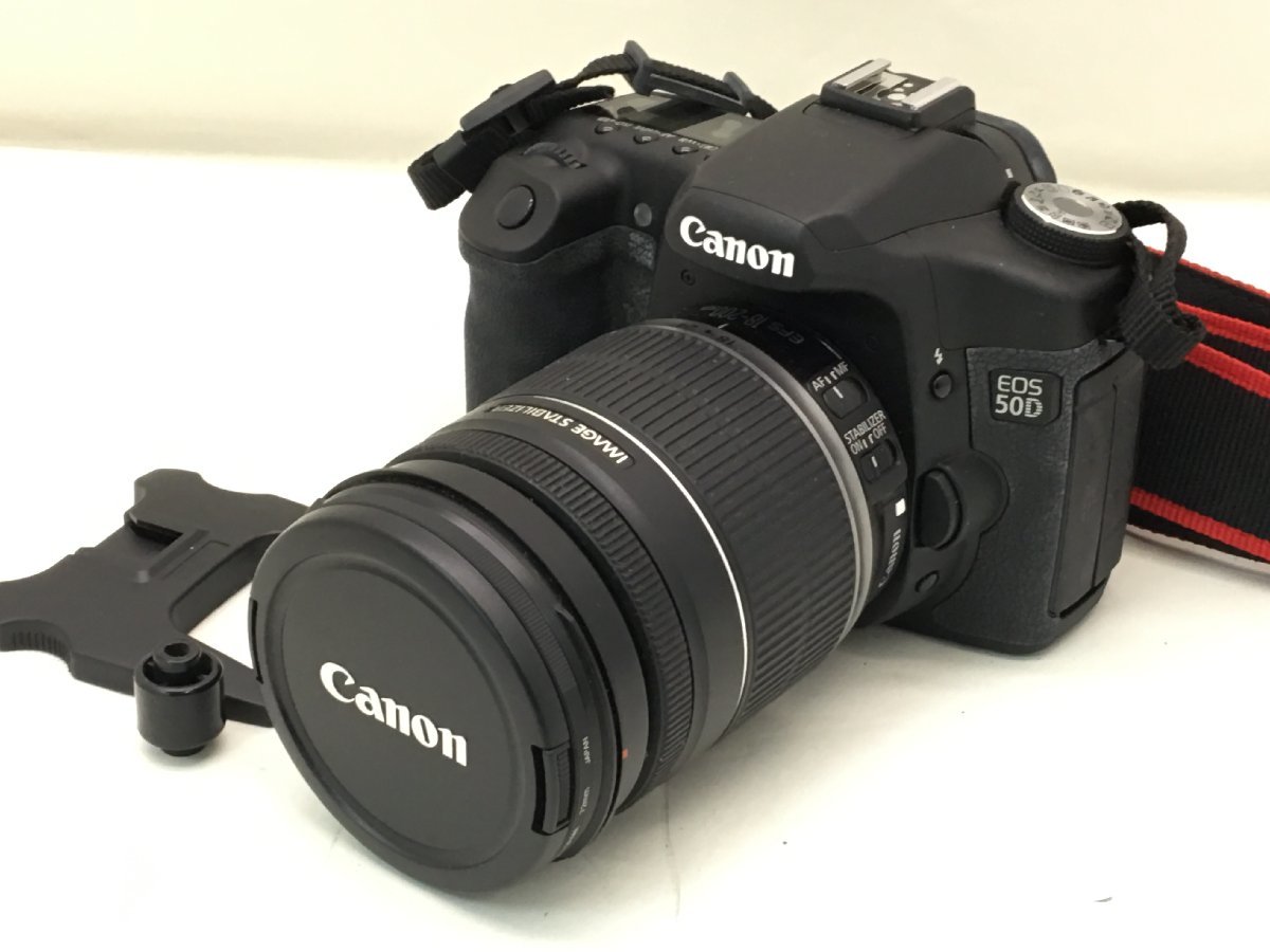 Canon EOS 50D/CANON ZOOM LENS EF-S 18-200mm 1:3.5-5.6 デジタル一眼レフカメラ 付属品付き ジャンク 中古【UW110020】