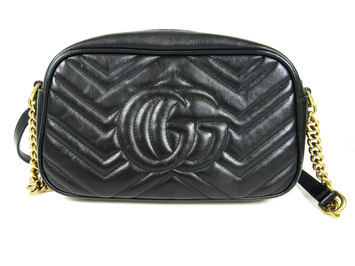 GUCCI GG マーモント グッチ レザー ショルダー バック 448065