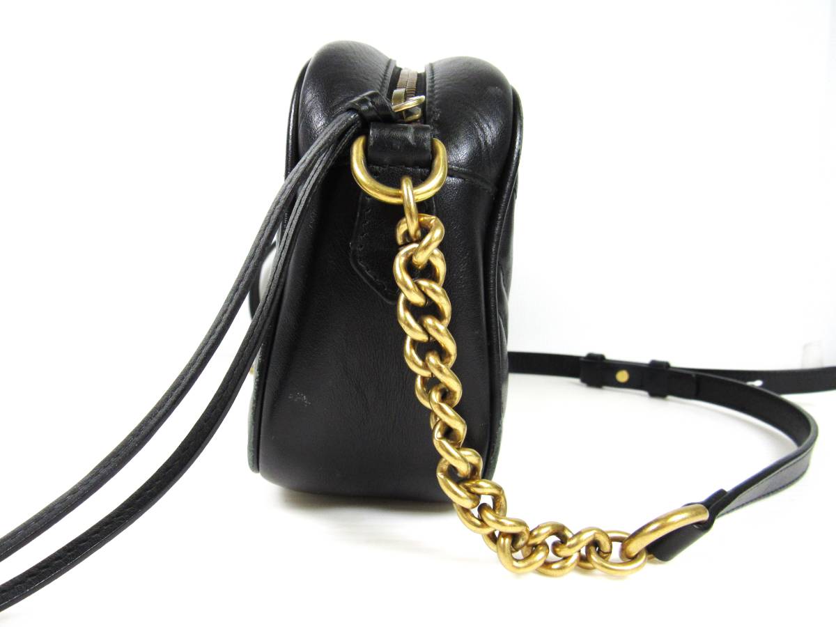 GUCCI GG マーモント グッチ レザー ショルダー バック 448065