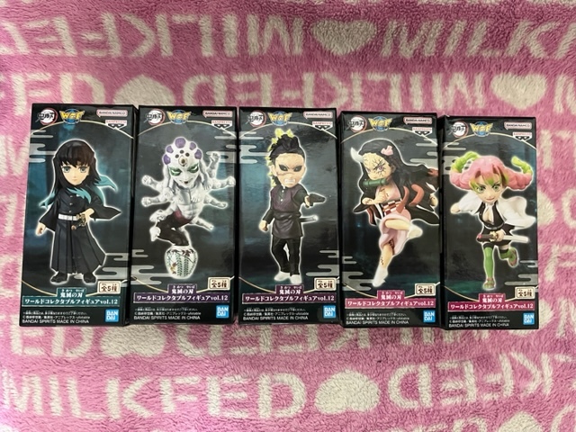 【定型外350円】 鬼滅の刃 ワーコレ 5種セット ワールドコレクタブルフィギュア vol.12 時透無一郎 玉壺 不死川玄弥 竈門禰豆子 甘露寺蜜璃