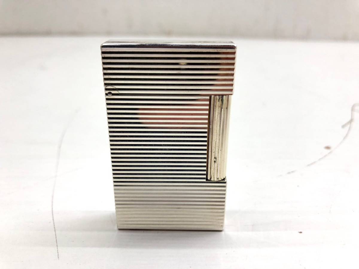 デュポン ライター 箱つき 2311-9 S.T.Dupont PLAQUE ARGENT G ガス 