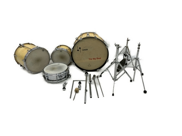 引取限定】SONOR ドラムセット スネア/タム/バスドラム 4点セット