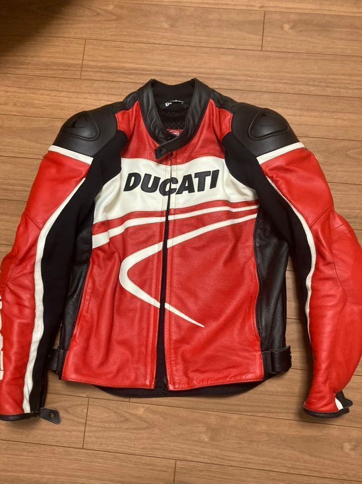 DUCATI DAINESE ドゥカティ ダイネーゼ レザージャケット 52サイズ①