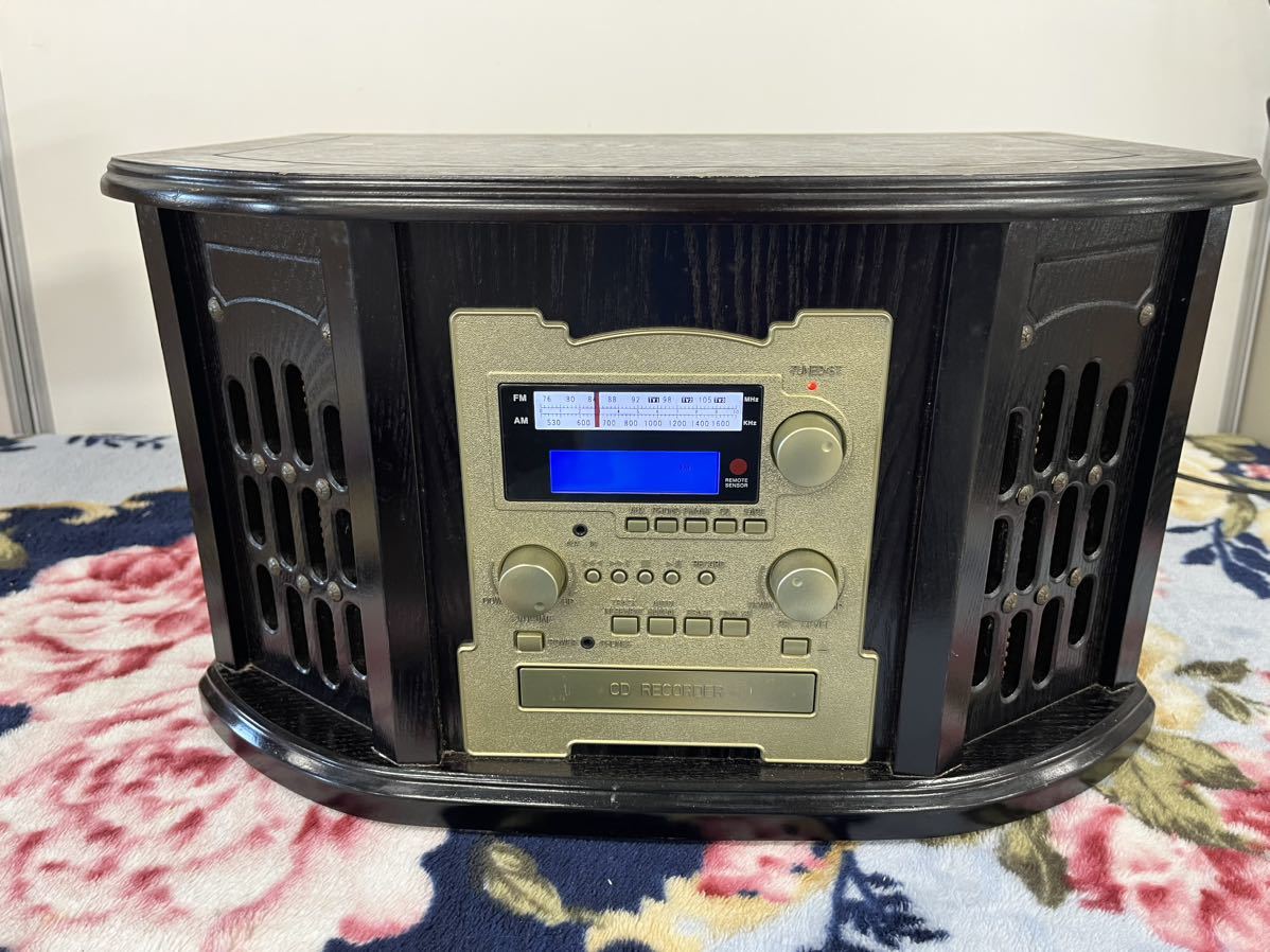 赤字超特価，セール アンティーク調レコードプレーヤー 1台5役 E1199 ラジオ CD カセットテープ レコード全てOK 日本直販グループ(本体)｜売買されたオークション情報、yahooの商品情報をアーカイブ公開 - オークフ その他