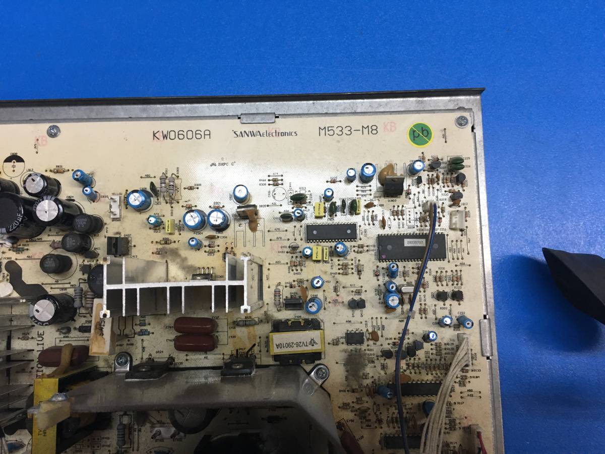 サンワ　ＣＲＴ基板　ＫＷ０６０６Ａ　Ｍ５３３-Ｍ８ジャンク 中古 SANWA サンワ電子製 モニター基板 KW0606A M533-M8 - Yahoo