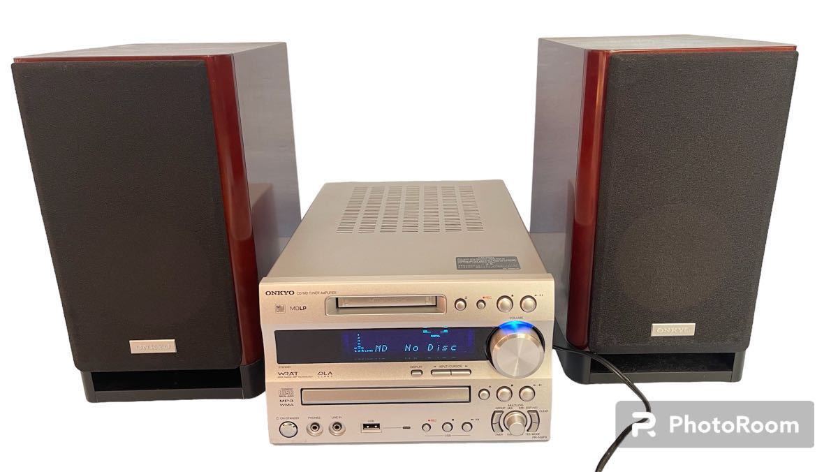 ONKYO オンキョー CD⁄MDチューナーアンプシステム コンポ X-N7FX 