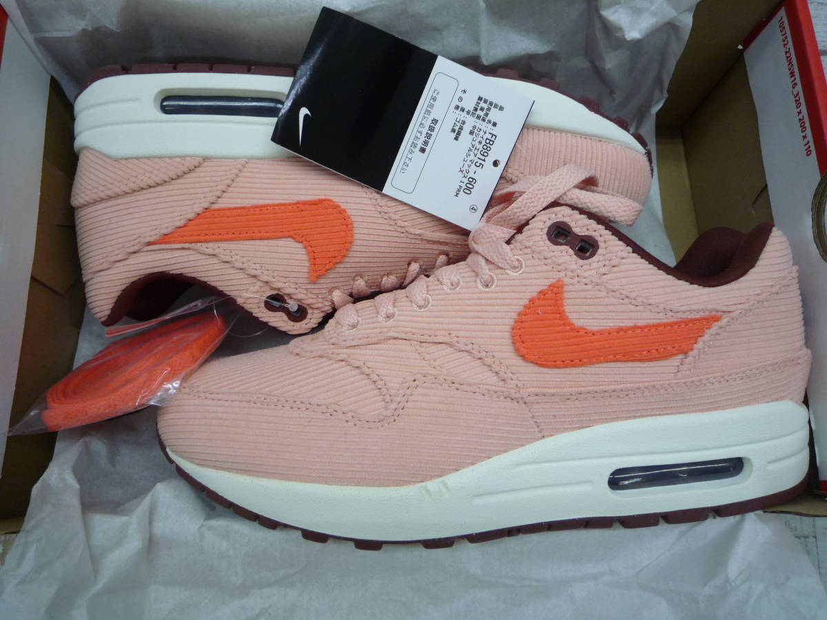 Ua8152-187♪【80】未使用品 NIKE AIR MAX 1 PRM Coral Stardust 24.5㎝ FB8915-600