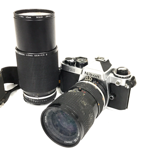 Nikon FE2 シルバー Zoom-NIKKOR 35-70mm 1:3.5 SERIES E Zoom 70