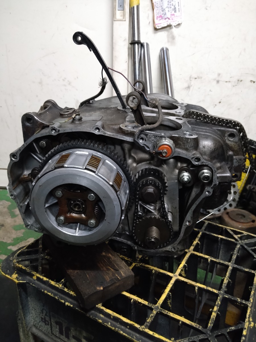 CB250T 腰下部品取り 正規打刻 ホーク バブ CB400T エンジン クランク