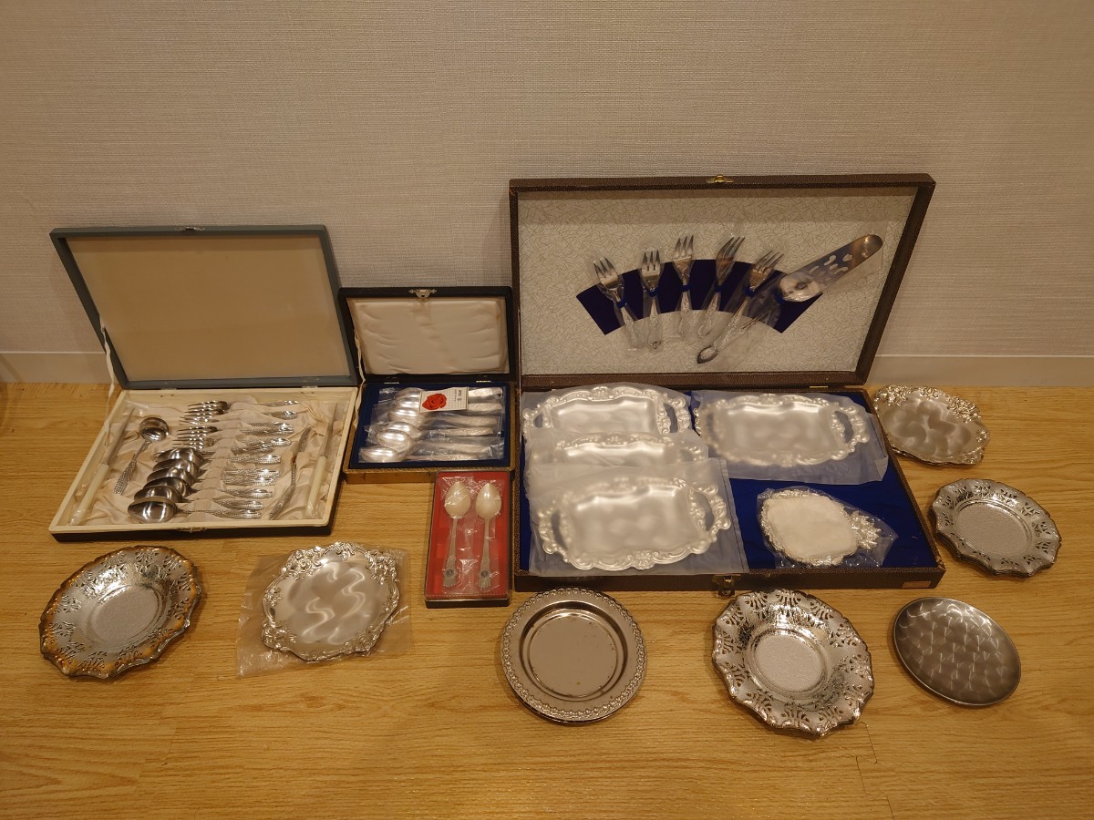  sr1234 100 品多数 洋食器 大量セット カトラリーセット 食器 銀メッキ 銀 ステンレス など キッチン用品 スプーン 現状品(カトラリー)｜売買されたオークション情報、yahooの商品情報をアーカ カトラリー