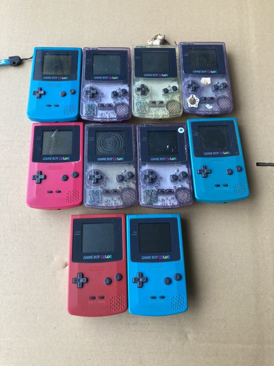 新品，限定SALE 任天堂 Nintendo ゲームボーイカラー CGB-001 まとめて10台セット 動作未確認(本体)｜売買されたオークション情報、yahooの商品情報をアーカイブ公開 - オークファン 本体、アクセサリー