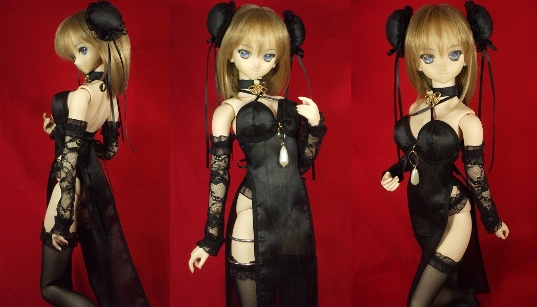 ††DD L胸/dy用 ♪シルクシャンタンのドレス 杞珠♪††