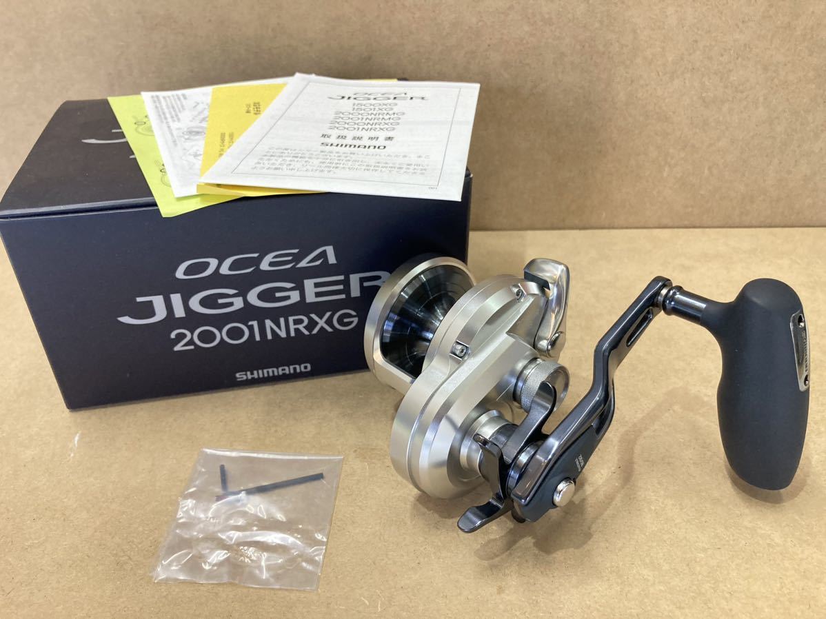 美品 シマノ 21 オシアジガー 2001NR XG 左ハンドル リール 中古品