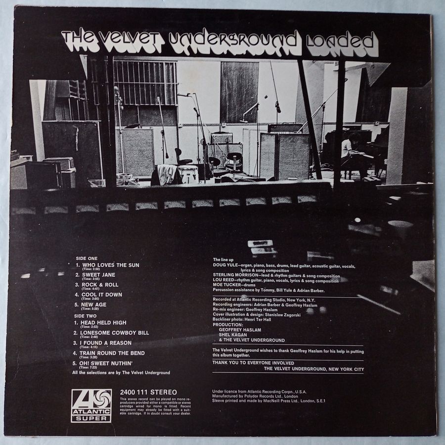 Velvet - The Loaded Underground LP – VELVET UNDERGROUND 