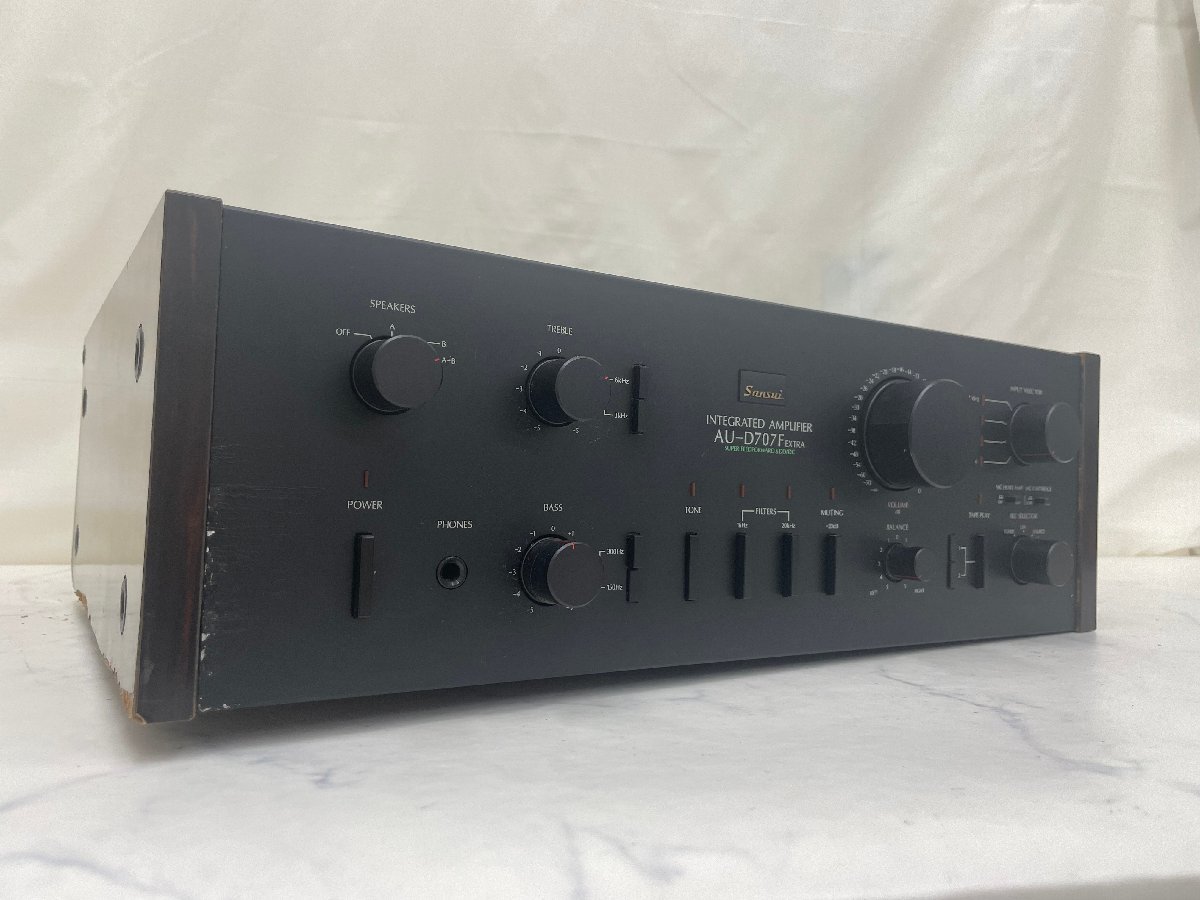 Y0079　ジャンク品　オーディオ機器　プリメインアンプ　SANSUI　サンスイ　山水　AU-D707F extra