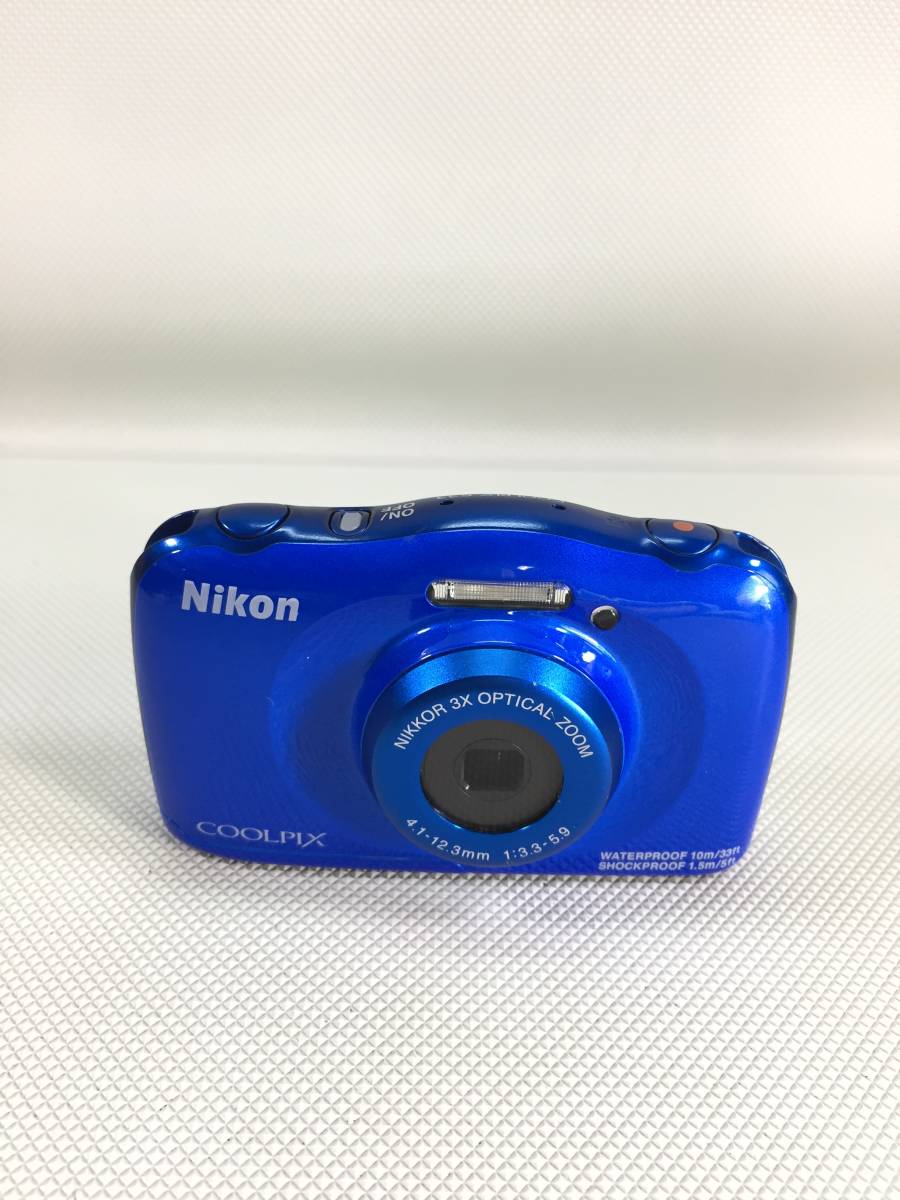 Nikon COOLPIX S3300 デジカメ コンデジ ブルー Nikon COOLPIX S33 防水 コンパクト デジタル カメラ コンデジ 中古
