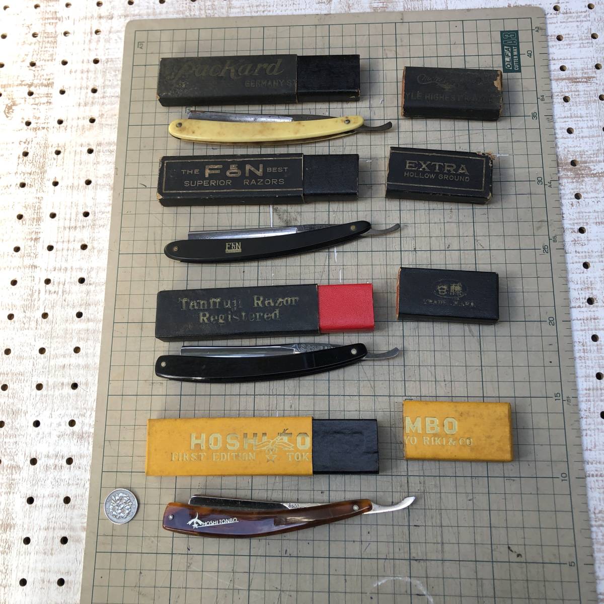 理容 西洋カミソリ 4点 箱付き まとめて ☆ HOSHI TOMBO、谷藤 CLUB