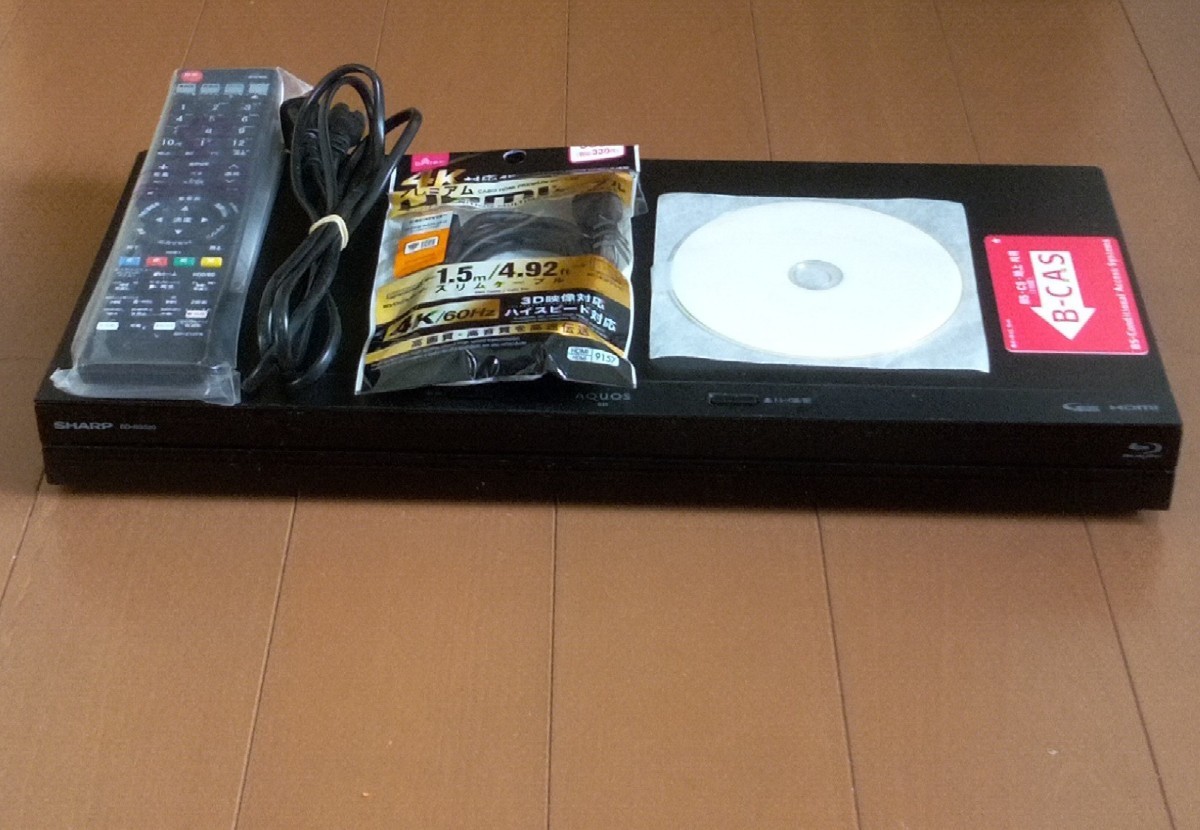 シャープAQUOSブルーレイレコーダー BD-NS510 2017年製 動作良好品