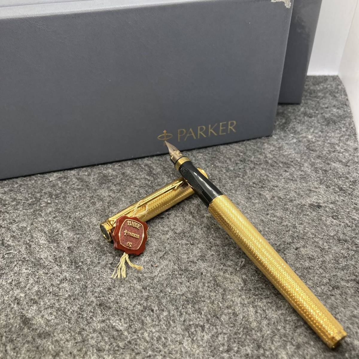 PE1620□PARKER パーカー 万年筆 45 ゴールドキャップ 12K G.F. 金属 