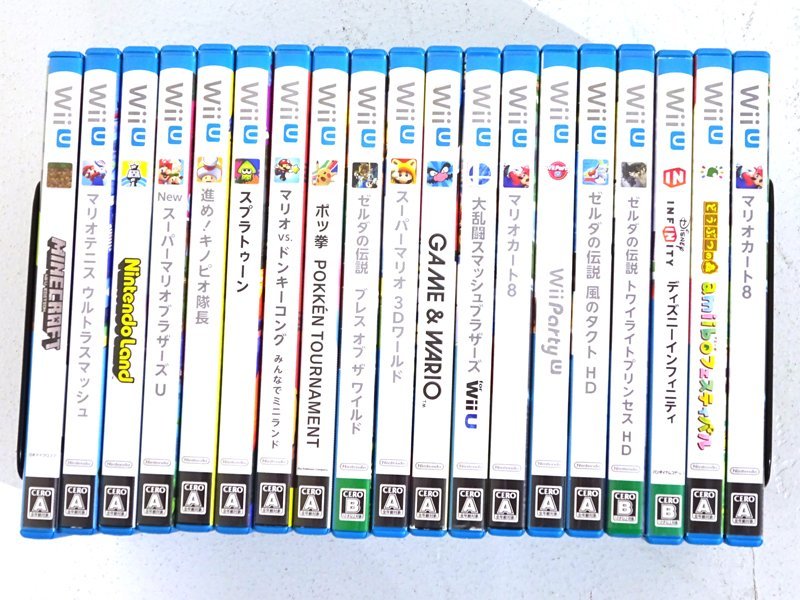 ☆ジャンク☆WiiU Wiiソフト(20本:80本) まとめ売り 計100本 (どう森