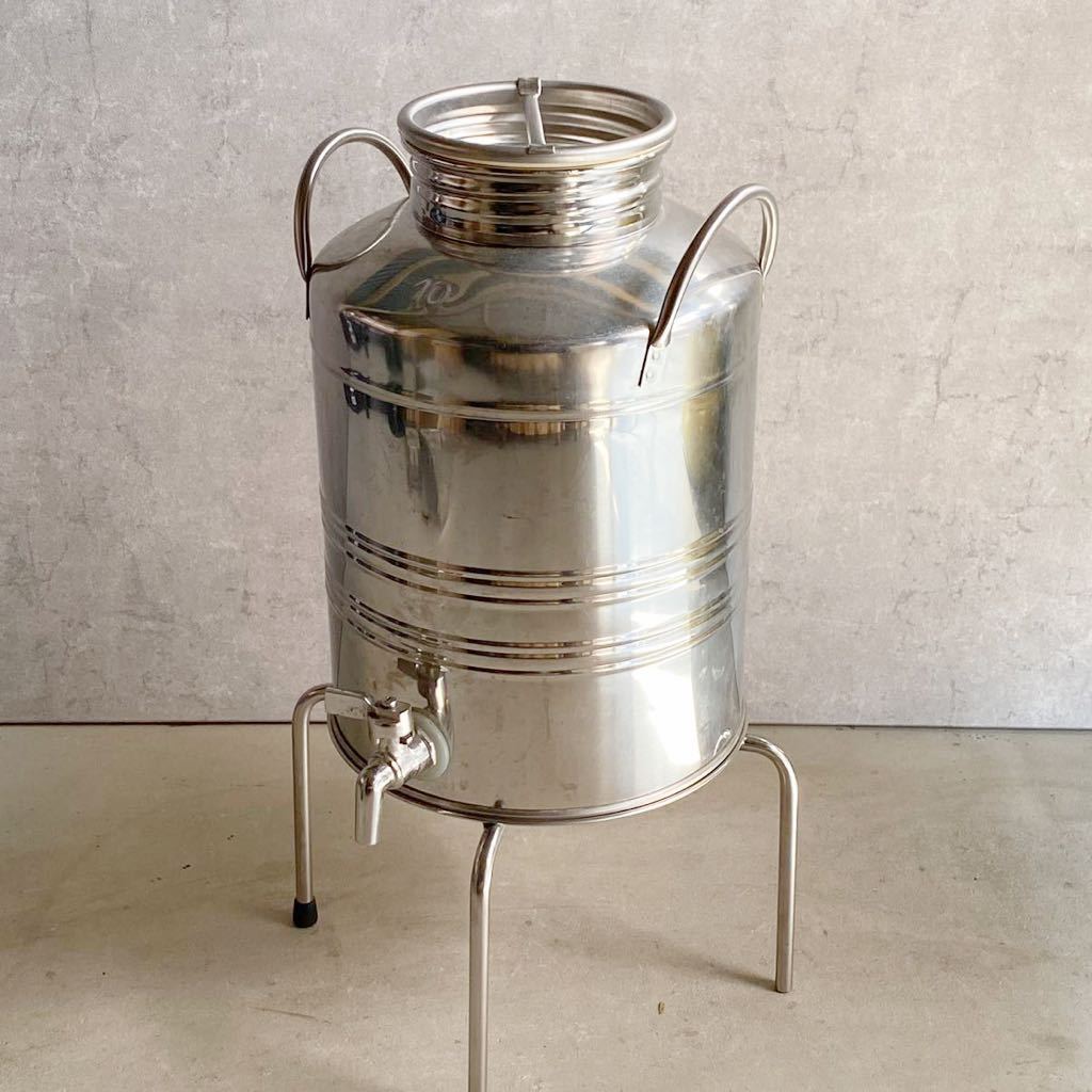 AE【4404】 marchisio オイルディスペンサー 10L ウォータージャグ ステンレス キャンプ アウトドア